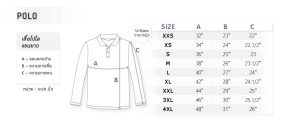 Unisex long sleeve polo shirt size Toffyboutique