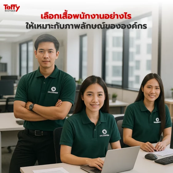 เลือกเสื้อพนักงานอย่างไรให้เหมาะกับภาพลักษณ์ขององค์กร