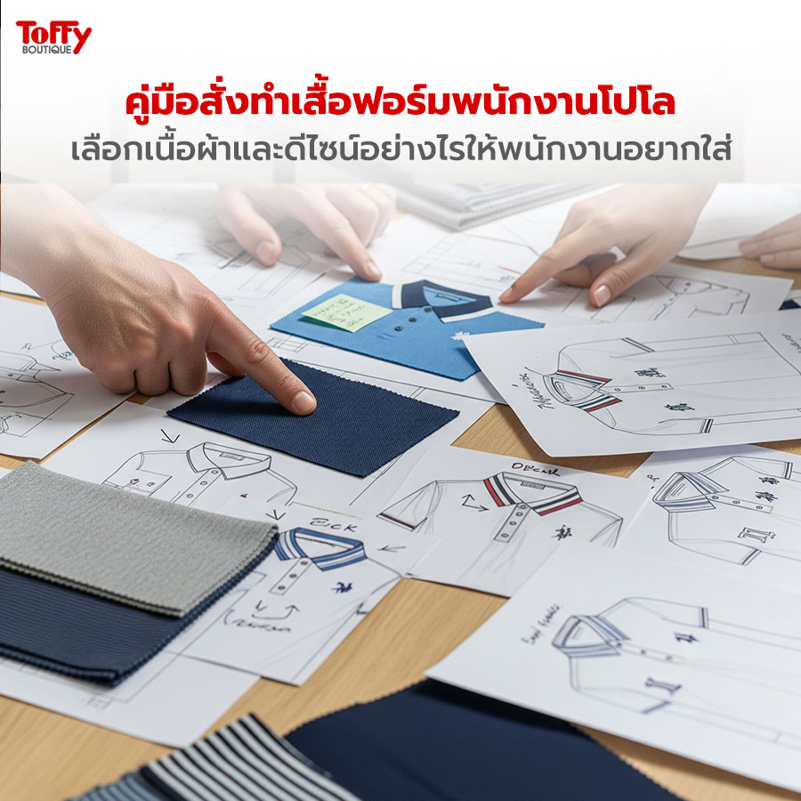 คู่มือสั่งทำเสื้อฟอร์มพนักงานโปโล เลือกเนื้อผ้าและดีไซน์อย่างไรให้พนักงานอยากใส่
