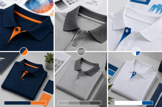 ไอเดียการจับคู่สีปกเสื้อและสาบเสื้อโปโล ให้ตรงตาม Corporate Identity (CI) ของบริษัท